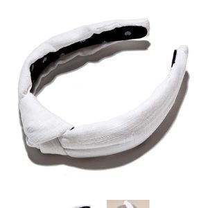 Lele sadoughi white linen headband